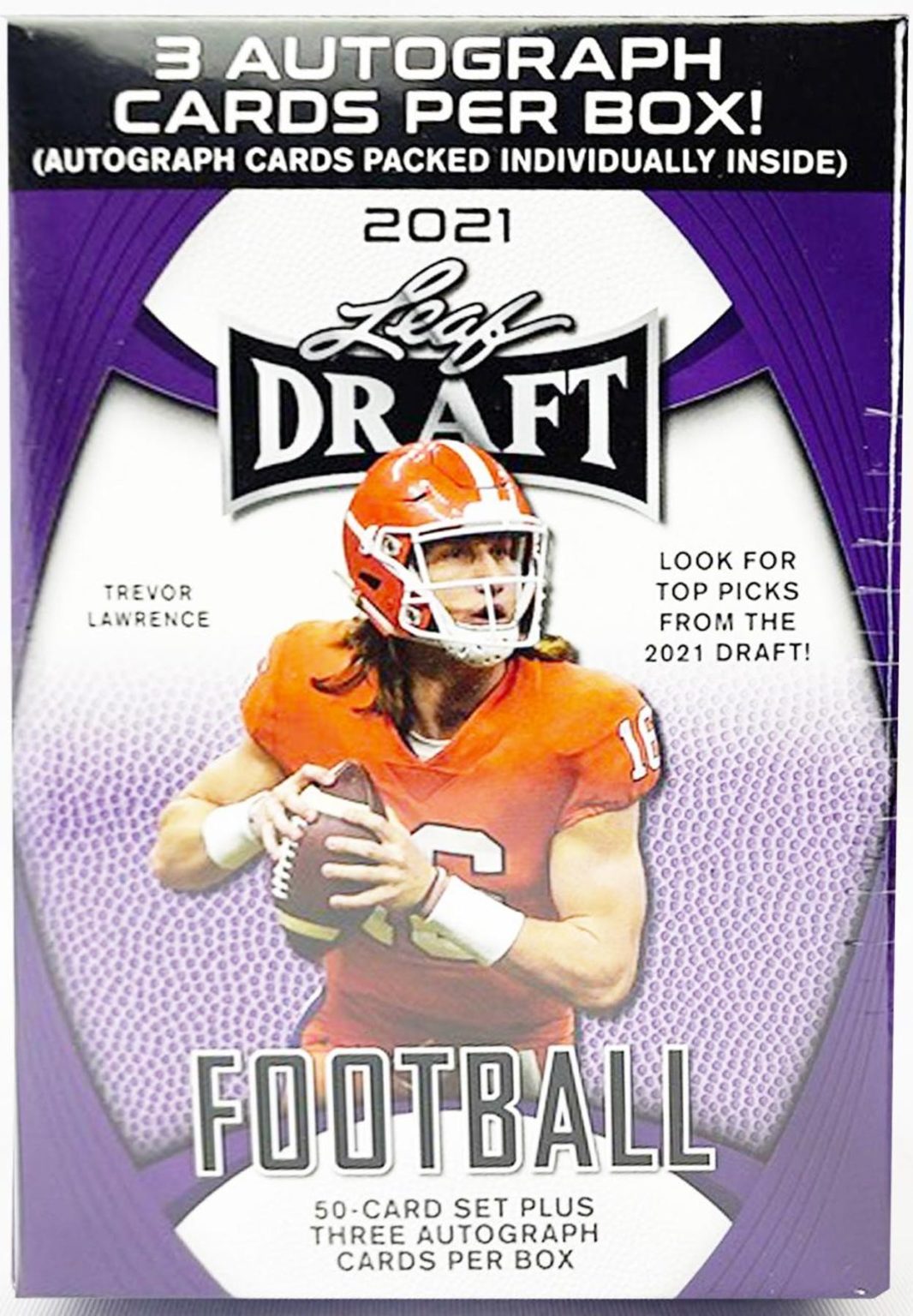 2021 Leaf Draft Football Hobby Blaster Box Prestige World Wide Cards