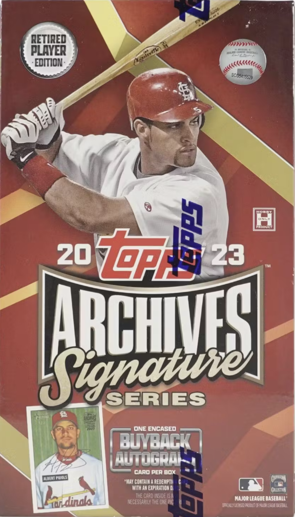 2023 Topps Archives Signature Series Retired Player Edition Baseball Box  Checklist